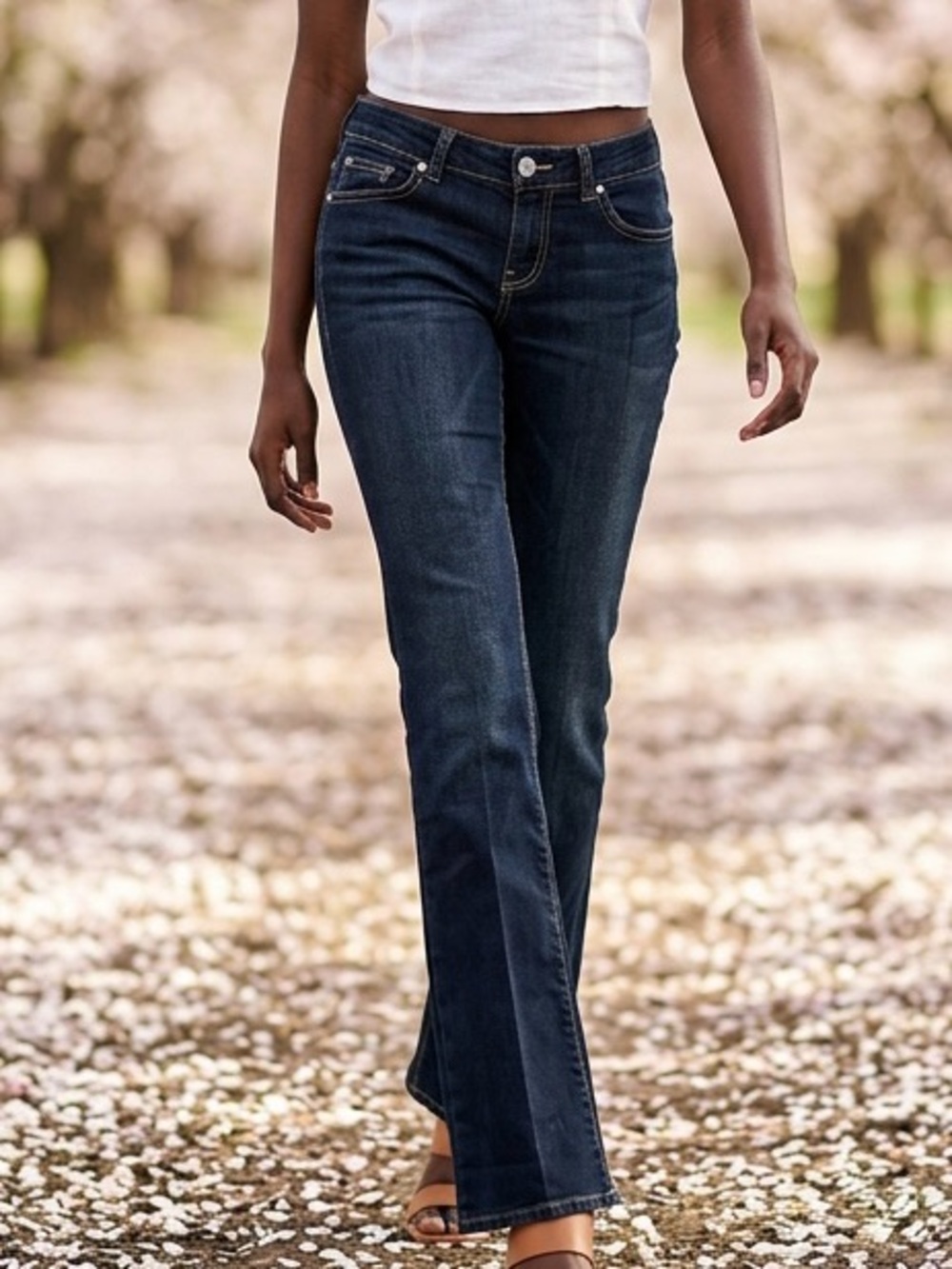 Premium Paige Laurel Canyon Y2K McKinley Crease Low Rise Boot Cut Denim Jean-28
